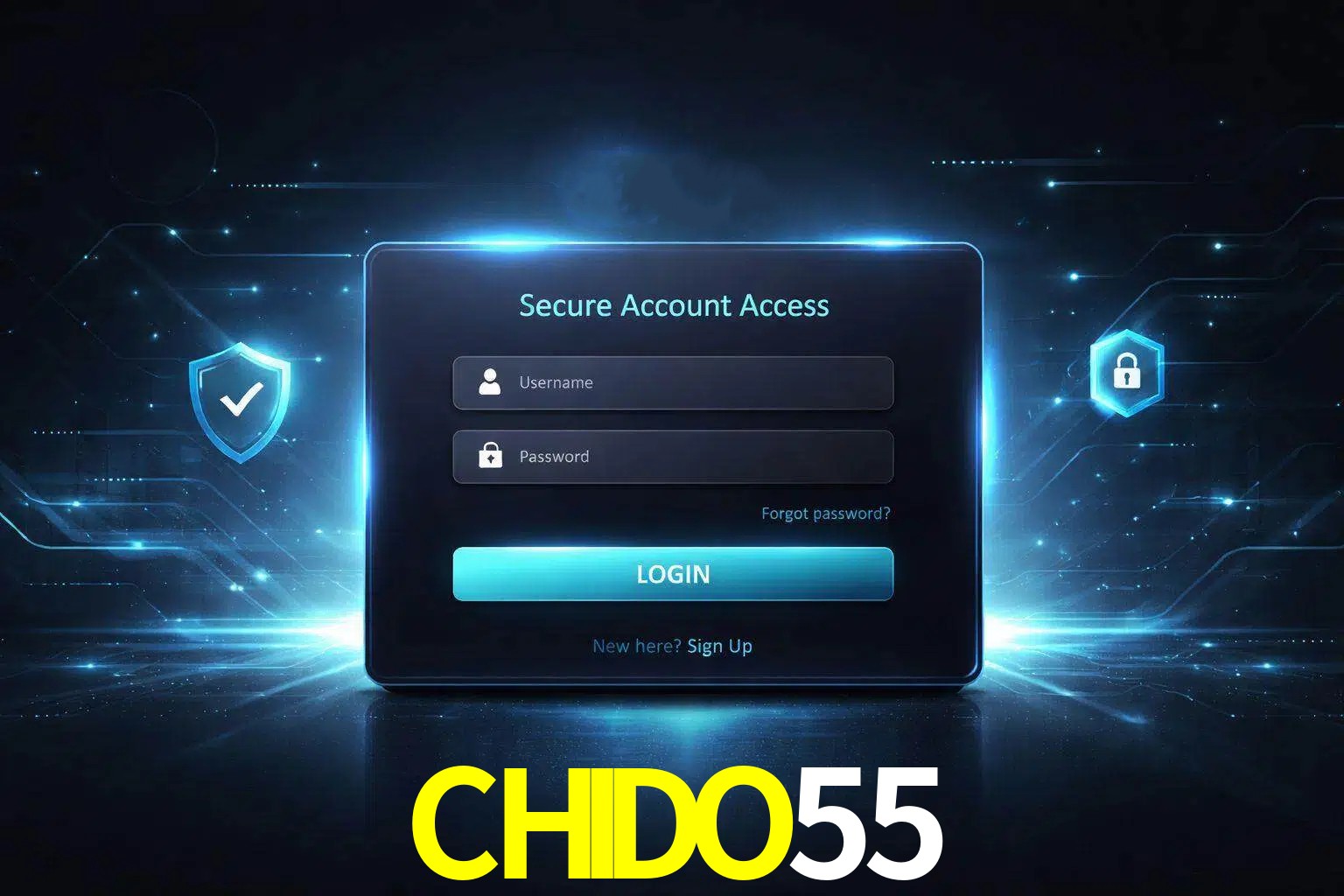 Pantalla de inicio de sesión de cuenta CHIDO55 para usuarios en México