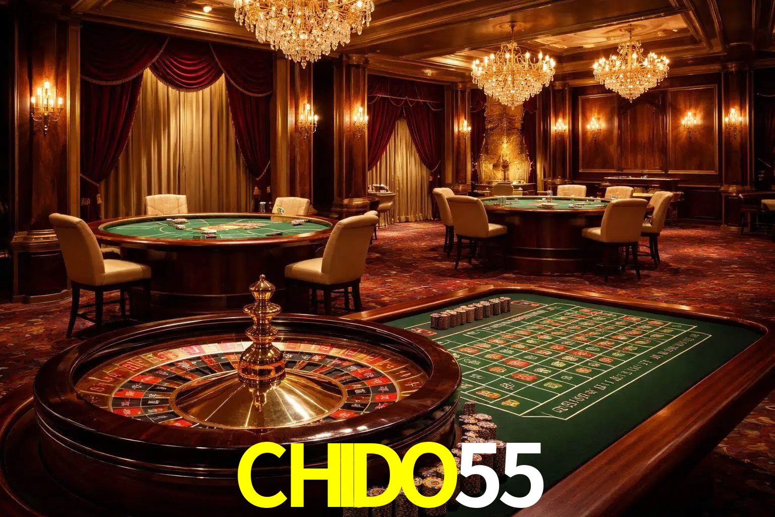 Una escena premium de mesa de casino en vivo con cartas, elementos de ruleta y un ambiente pulido de estudio de transmisión.